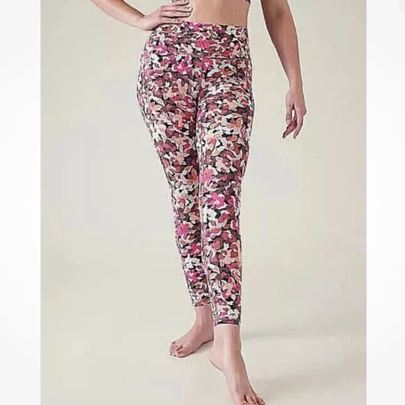 Athleta Transcend Stash Tight Elysian Floral Print Womens Small EUC style 533673 - Picture 11 of 12